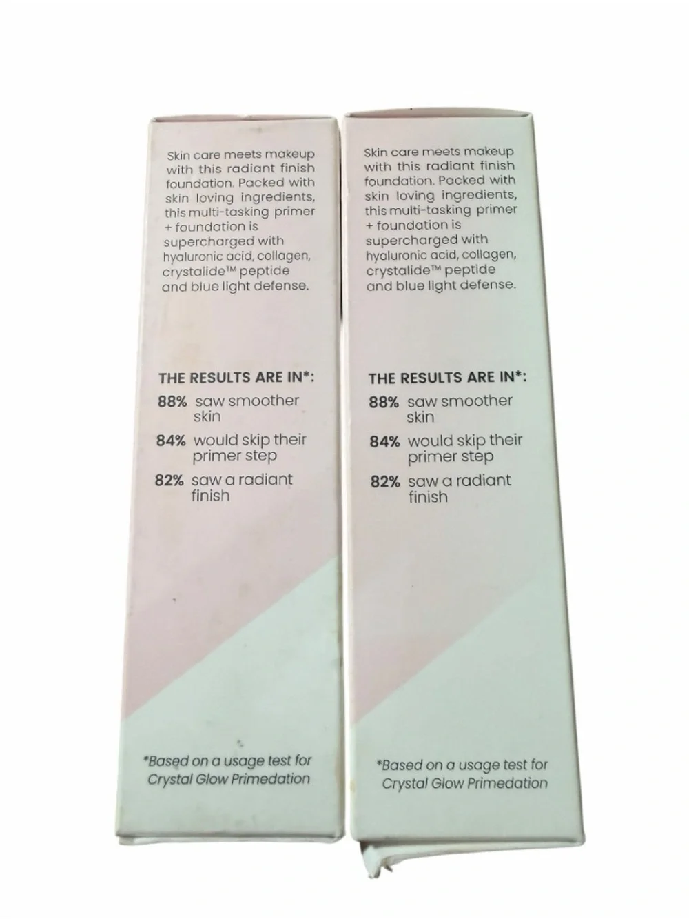 JOAH Crystal Glow Primedation Foundation - Light & Dark